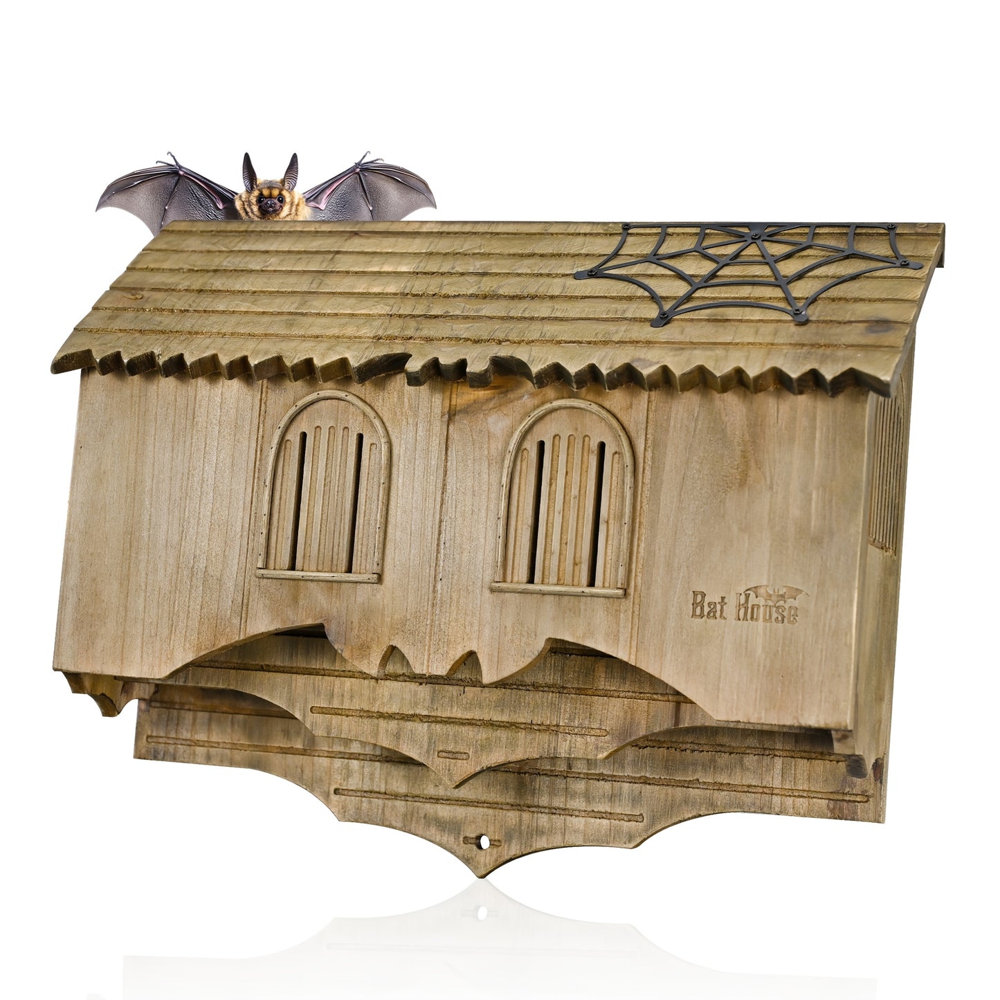 Wooden Castle Bat House