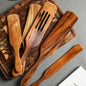 1-7 Piece Teakwood Utensil Set