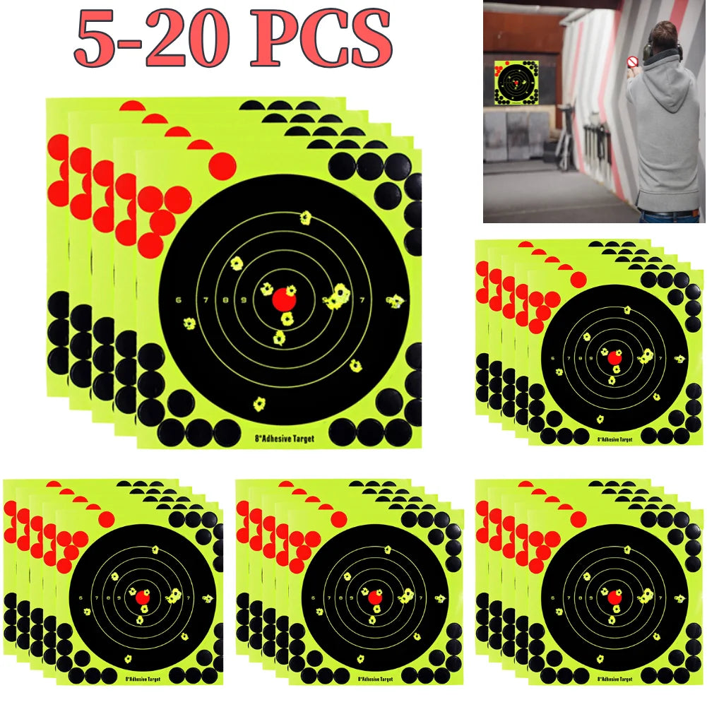 Round Target Pasters with Reactive Splatter 8"