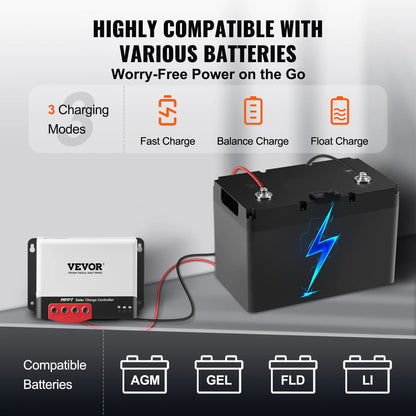 30A/40A/50A MPPT Solar Charge Controller