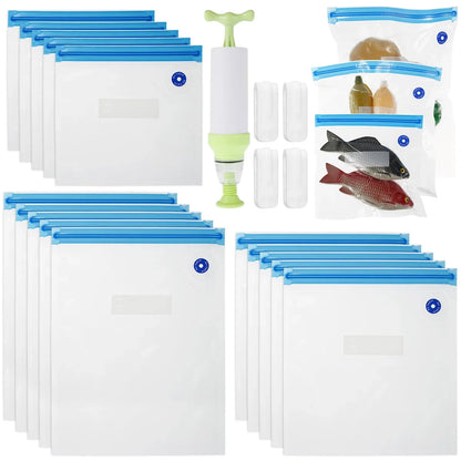 Reusable Food Storage Vacuum Bag 20pc