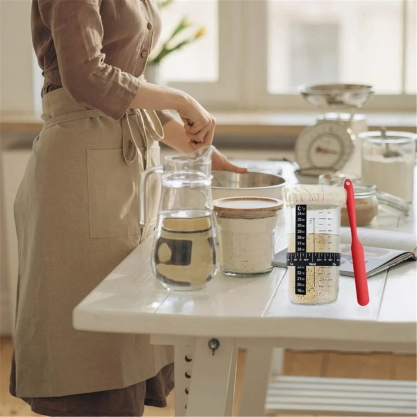 Sourdough Bread Starter Jar Set