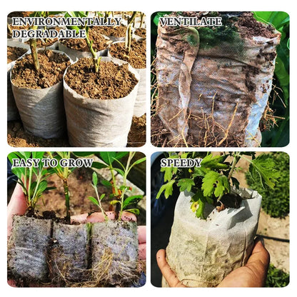 Biodegradable Nonwoven Fabric Plant Grow Bags