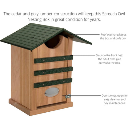 Cedar Screech Owl House