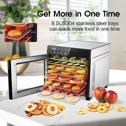 Stainless Steel  8 Trays Food Dehydrator