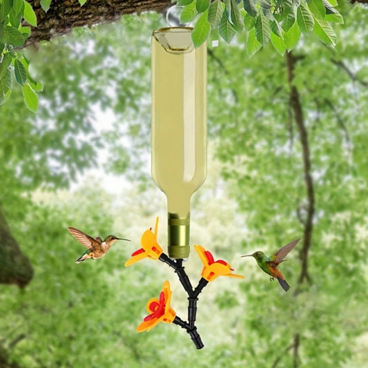 Reused Bottle Hummingbird Feeder