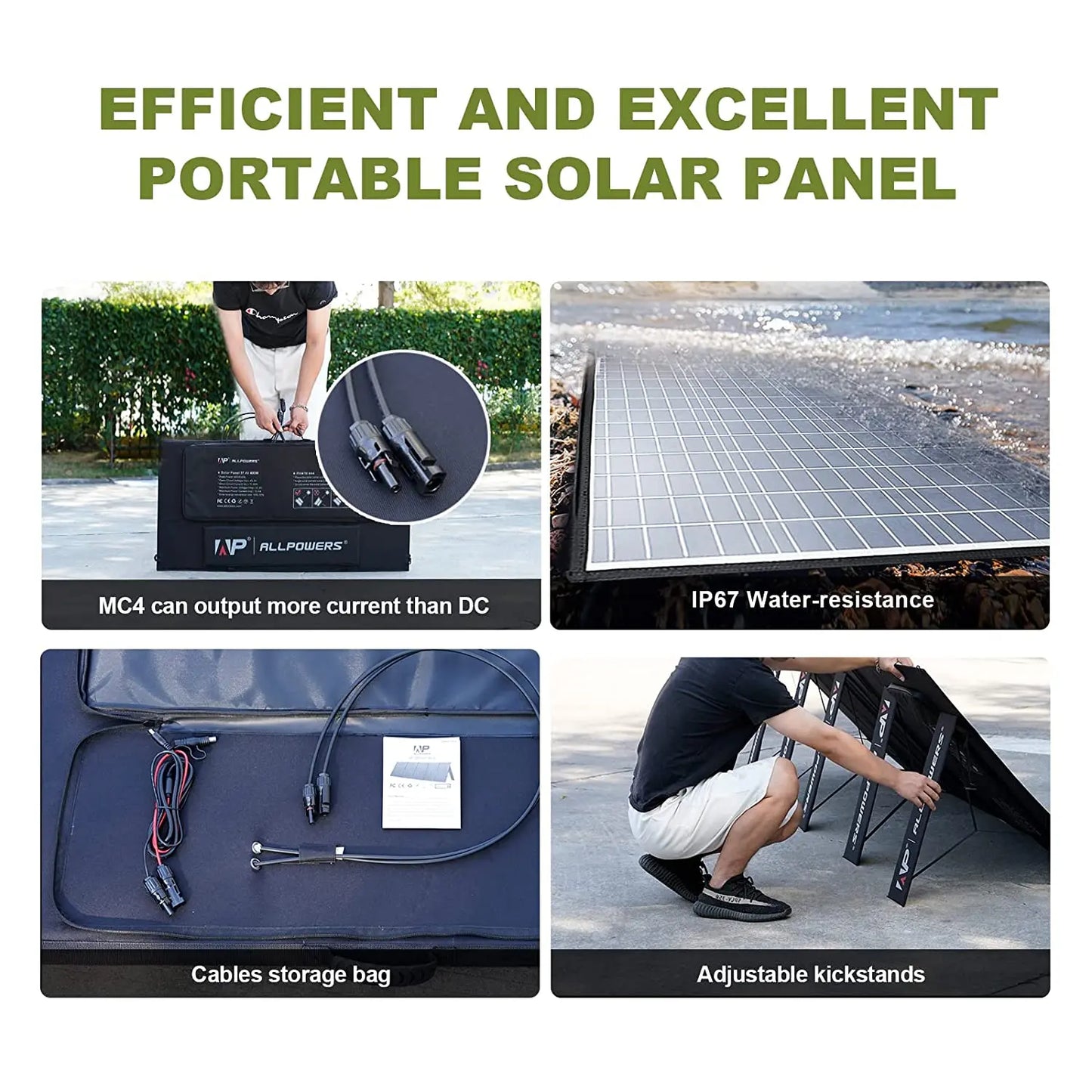 60W-400W Solar Charger Panels