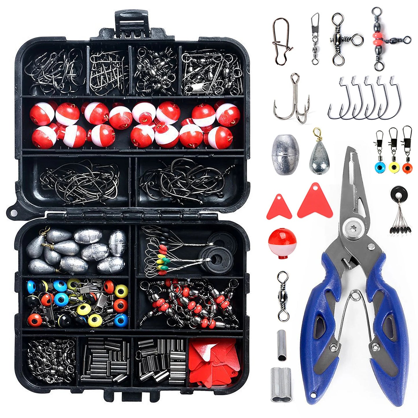 263pcs Fishing Set with Tackle Box