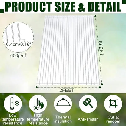 12 Pack Polycarbonate Greenhouse Panels