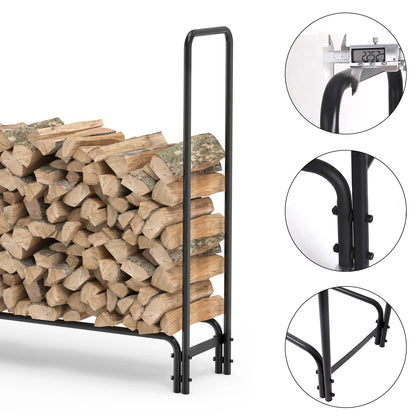 12ft/8ft Adjustable Firewood Rack