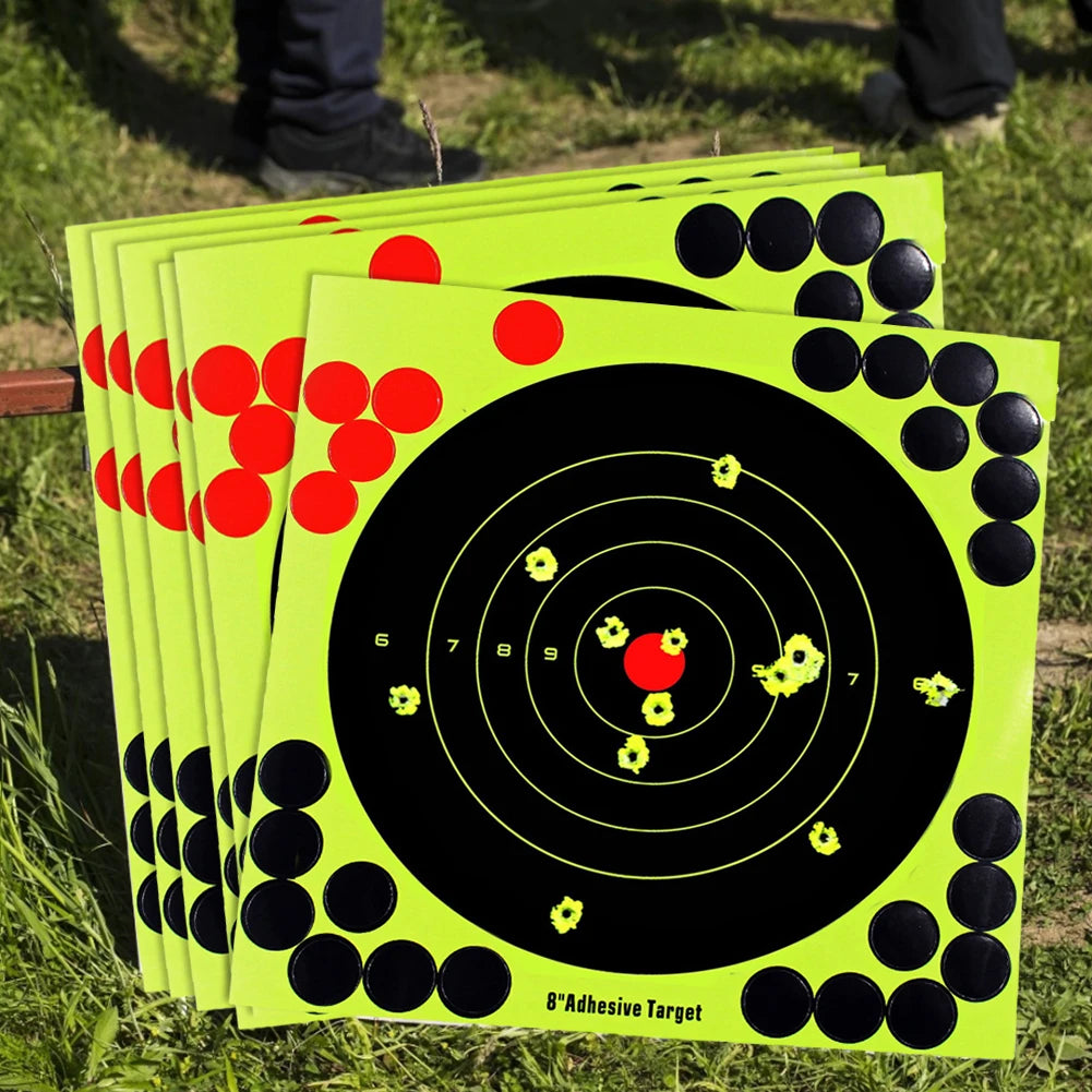 Round Target Pasters with Reactive Splatter 8"