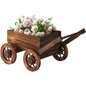 Wooden Wagon Planter