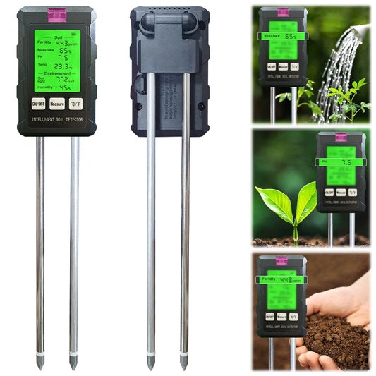 6 in 1 LCD Digital Soil Meter