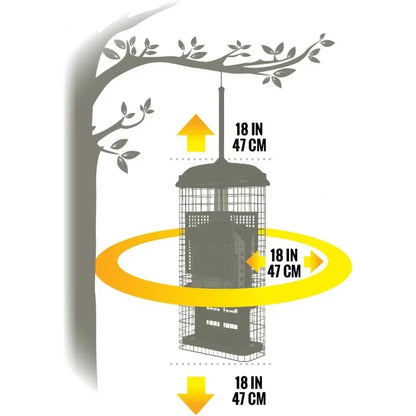 Squirrel-proof Double Suet Bird Feeder