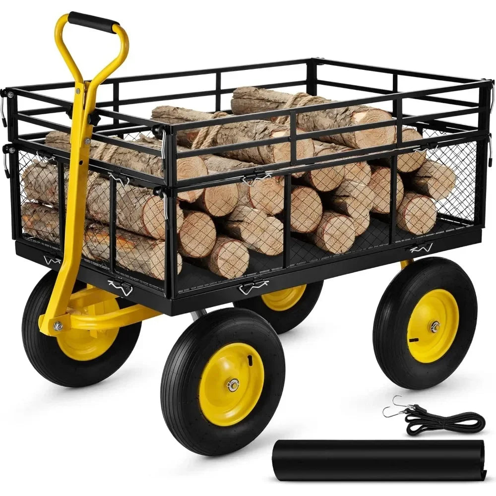 Heavy Duty Steel Garden Cart