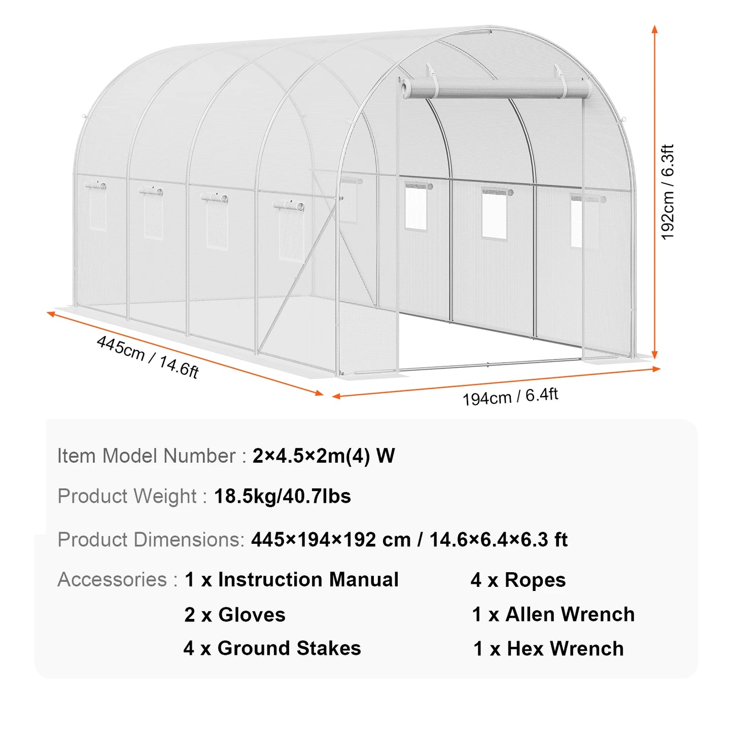 Walk-in Tunnel Greenhouse