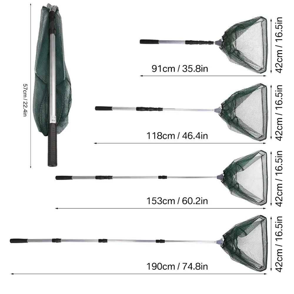 Telescopic Folding Fish Landing Net