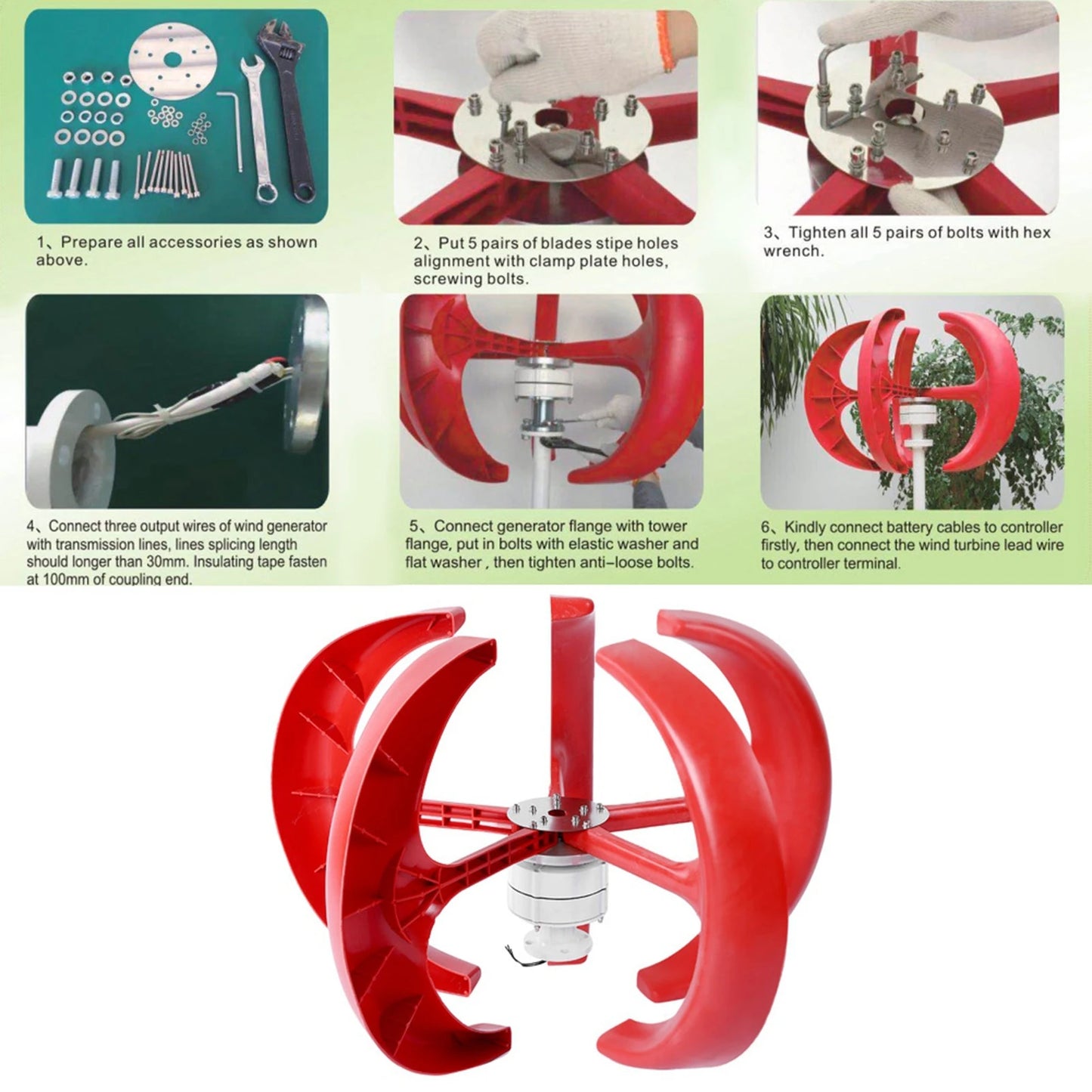 600W DC12V Wind Turbine