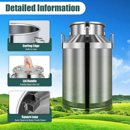 Stainless Steel Milk Can