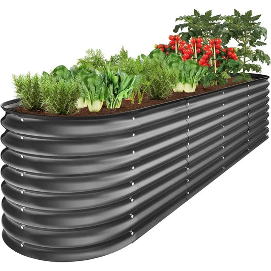 8x2x2ft Metal Raised Garden Bed