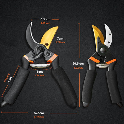 Titanium Bypass Pruning Shears