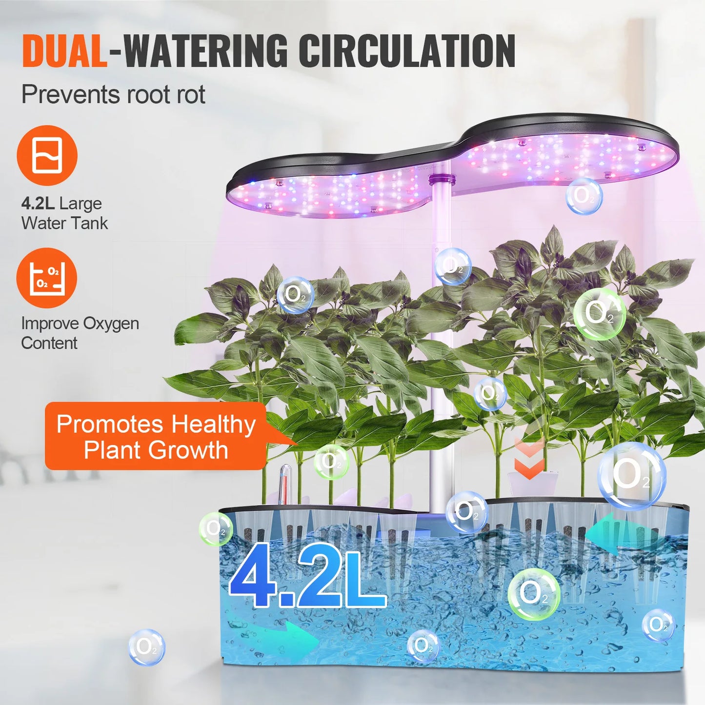 Compartmentalized Hydroponics Growing System