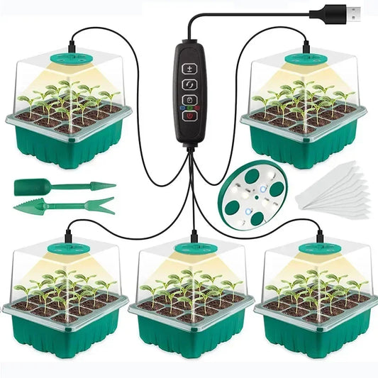 LED Growing Lamp Seed Starter Trays