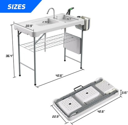 Fish Cleaning Station with Sink