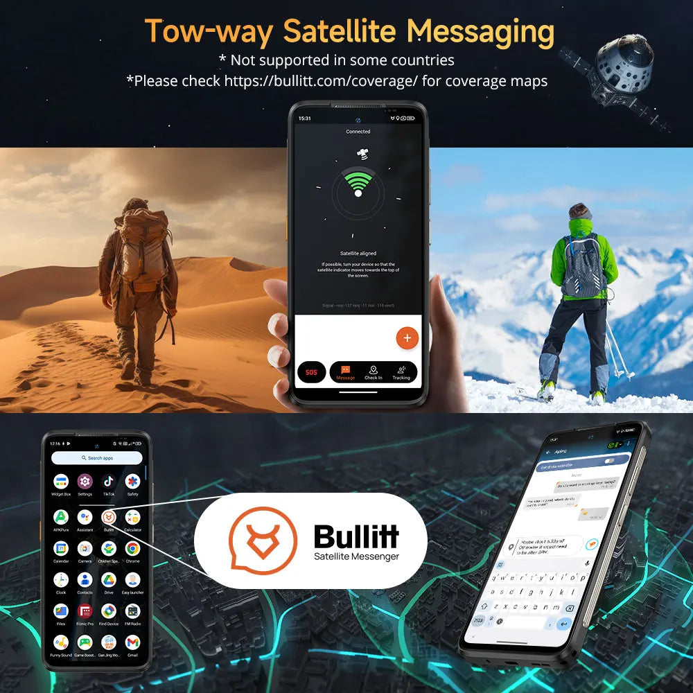 Ultra 5G Satellite Message Phone