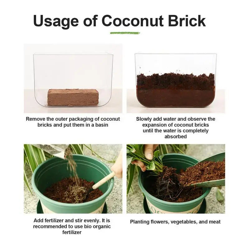 Coco Soil  Bricks