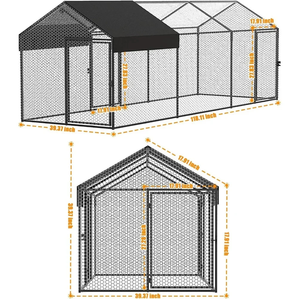 120"×40"×40" Heavy Duty Chicken Run