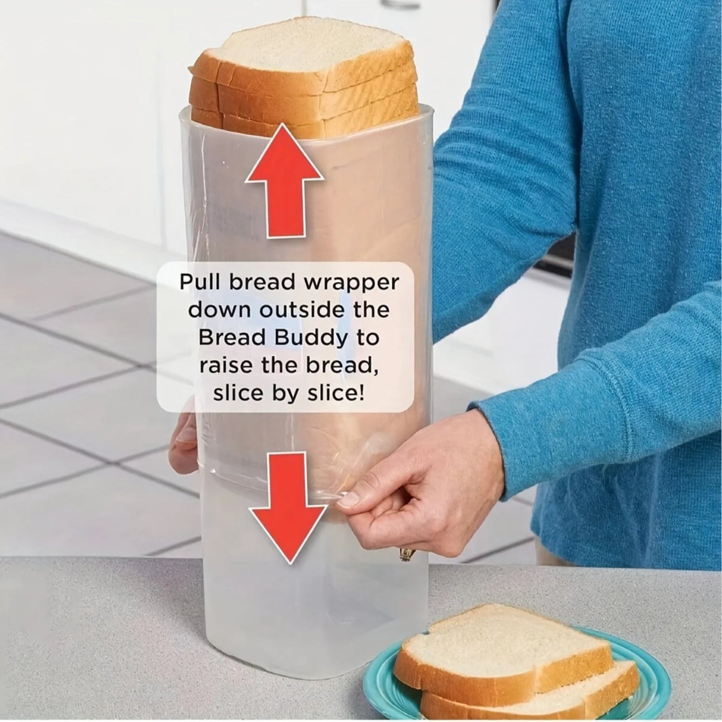 Plastic Bread Box Container