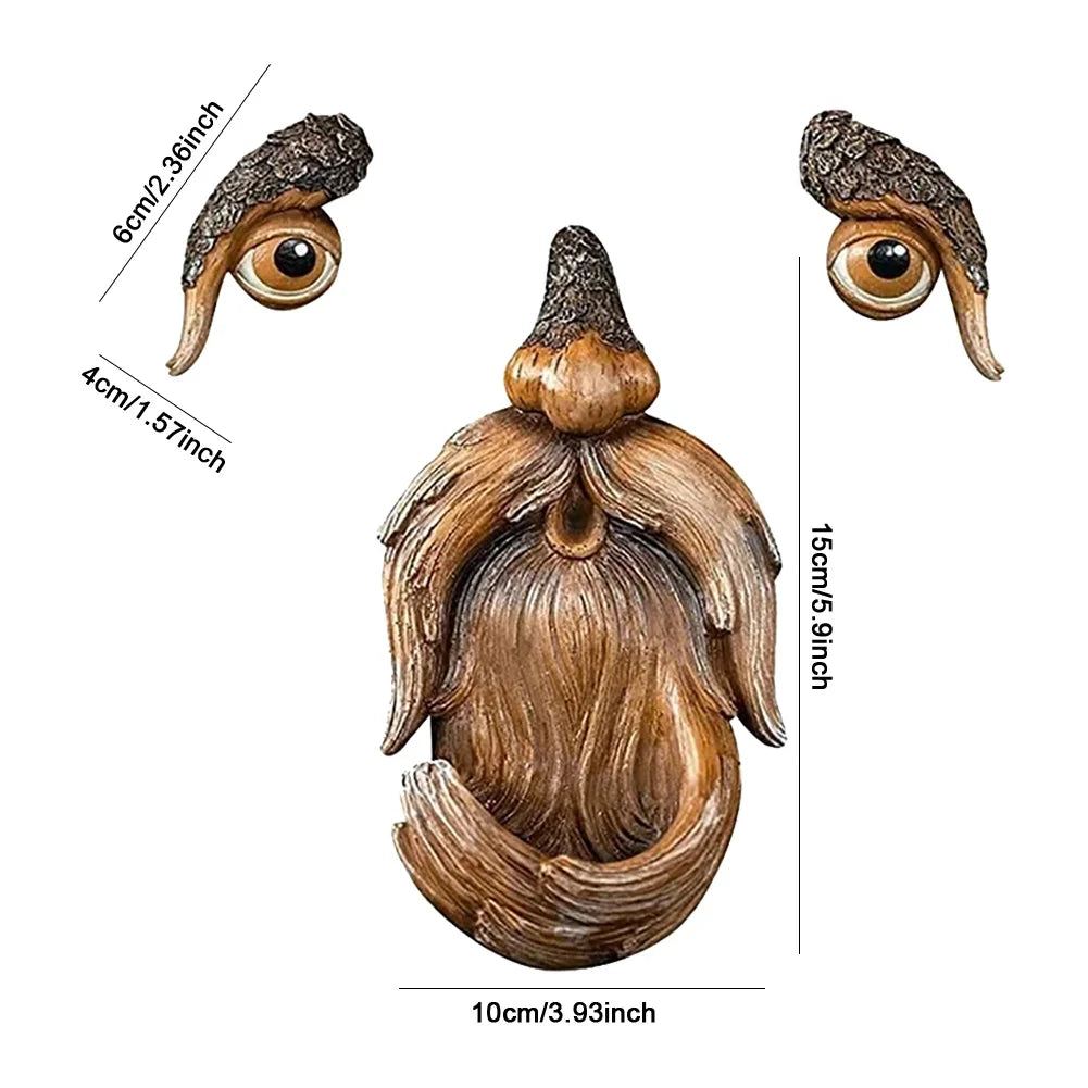 Resin Tree Face Bird Feeder