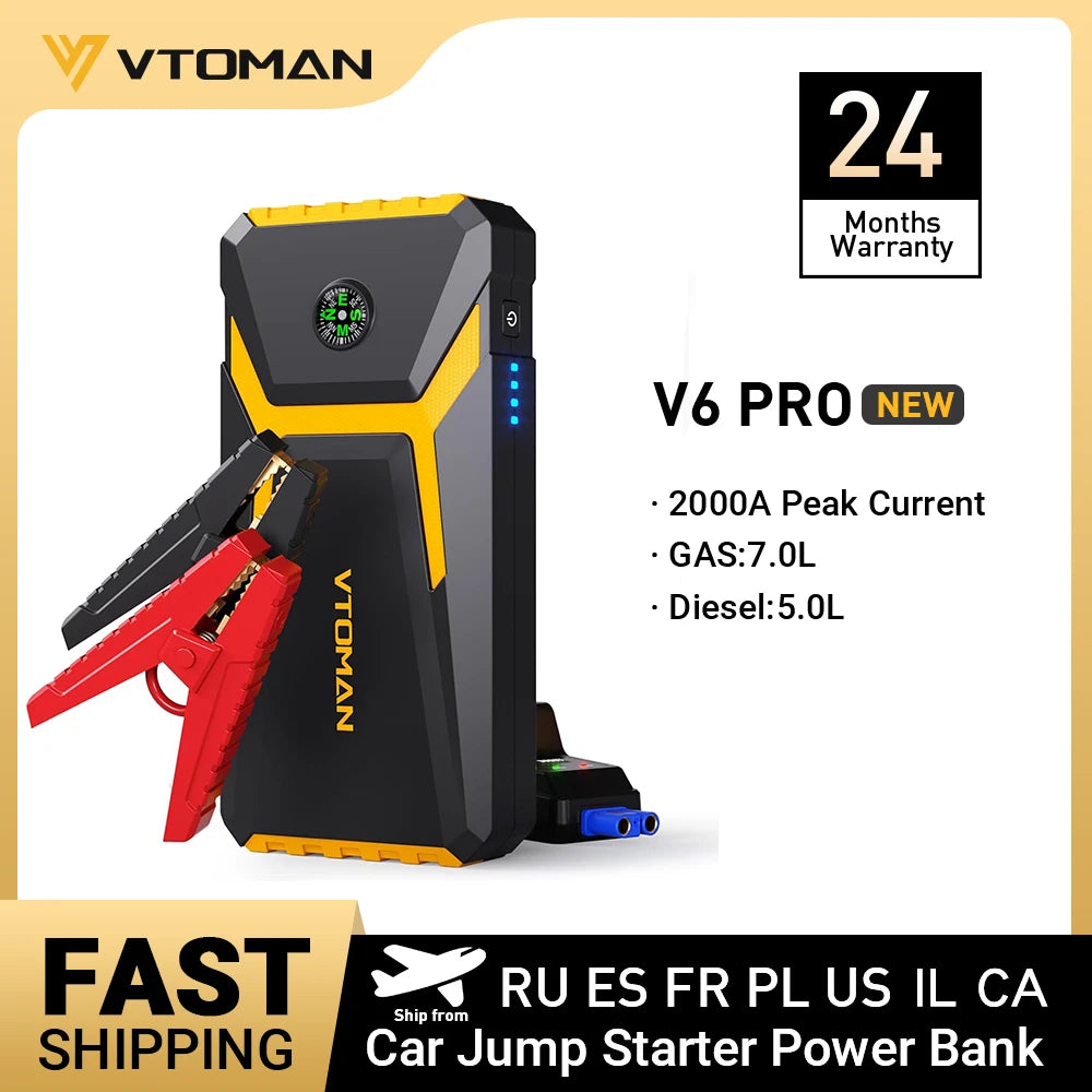 2000A  Jump Starter Power Bank