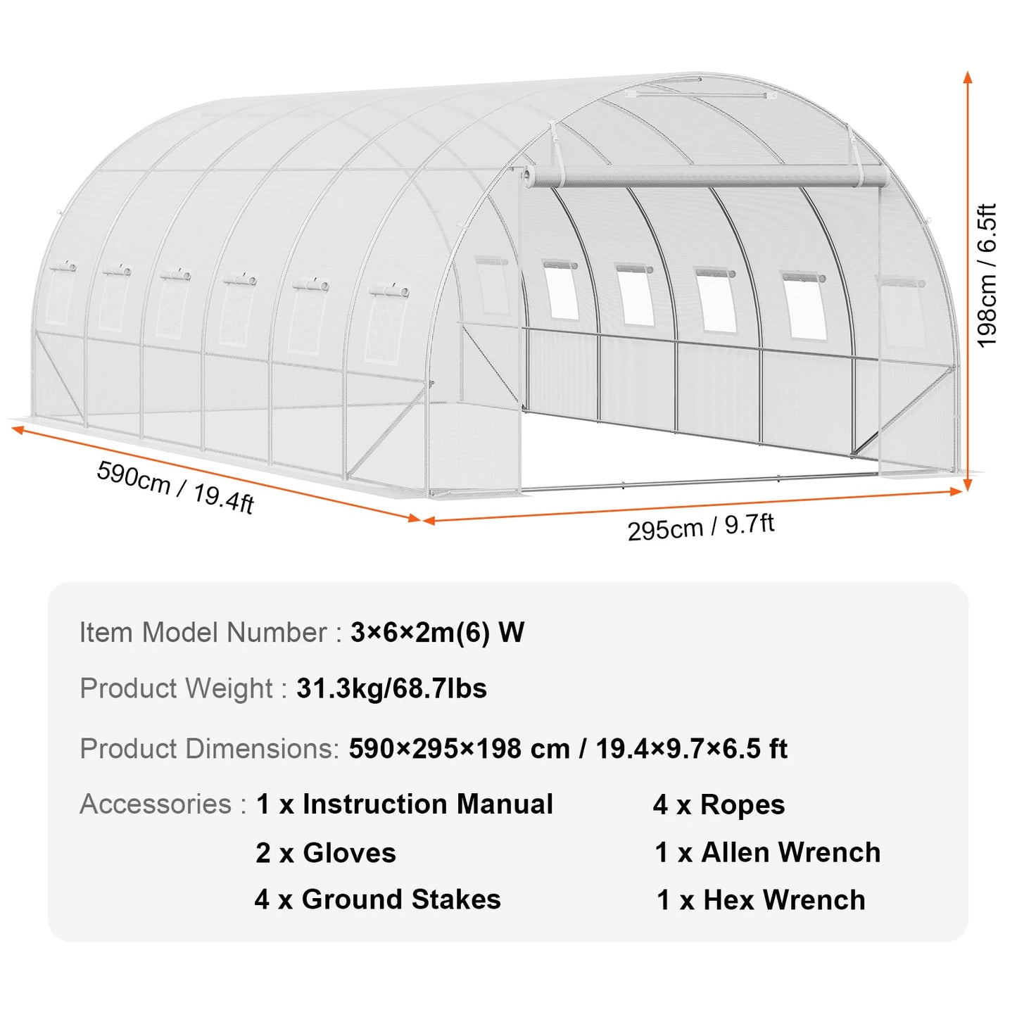 Walk-in Tunnel Greenhouse