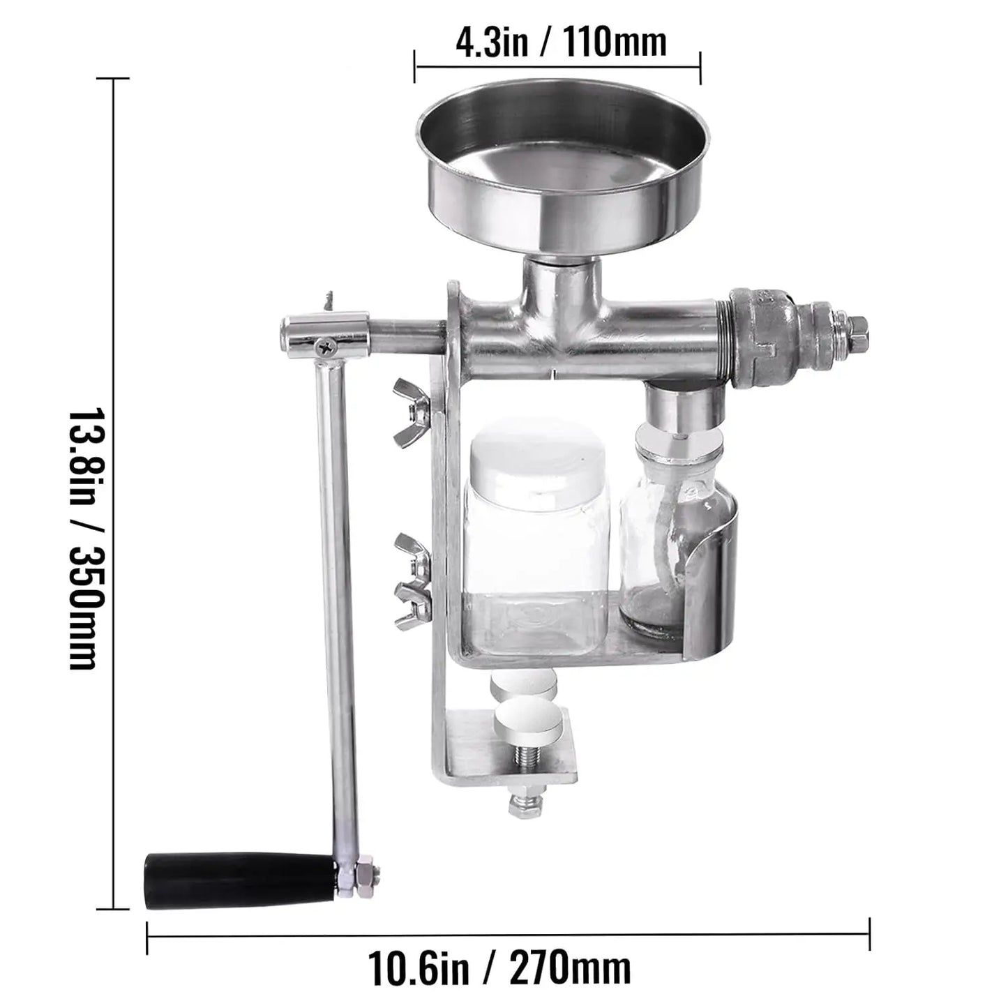 Manual Stainless Steel Oil Press