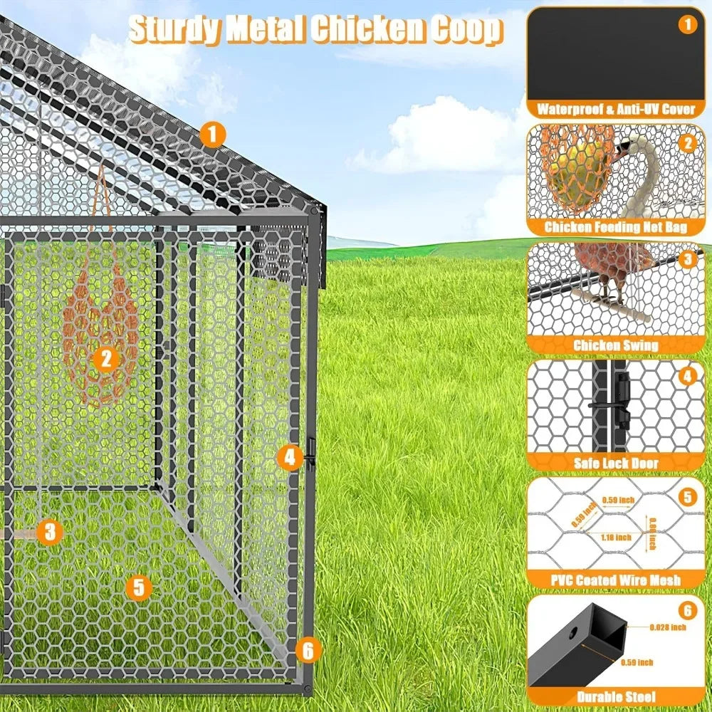 120"×40"×40" Heavy Duty Chicken Run