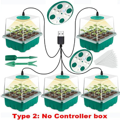 LED Growing Lamp Seed Starter Trays