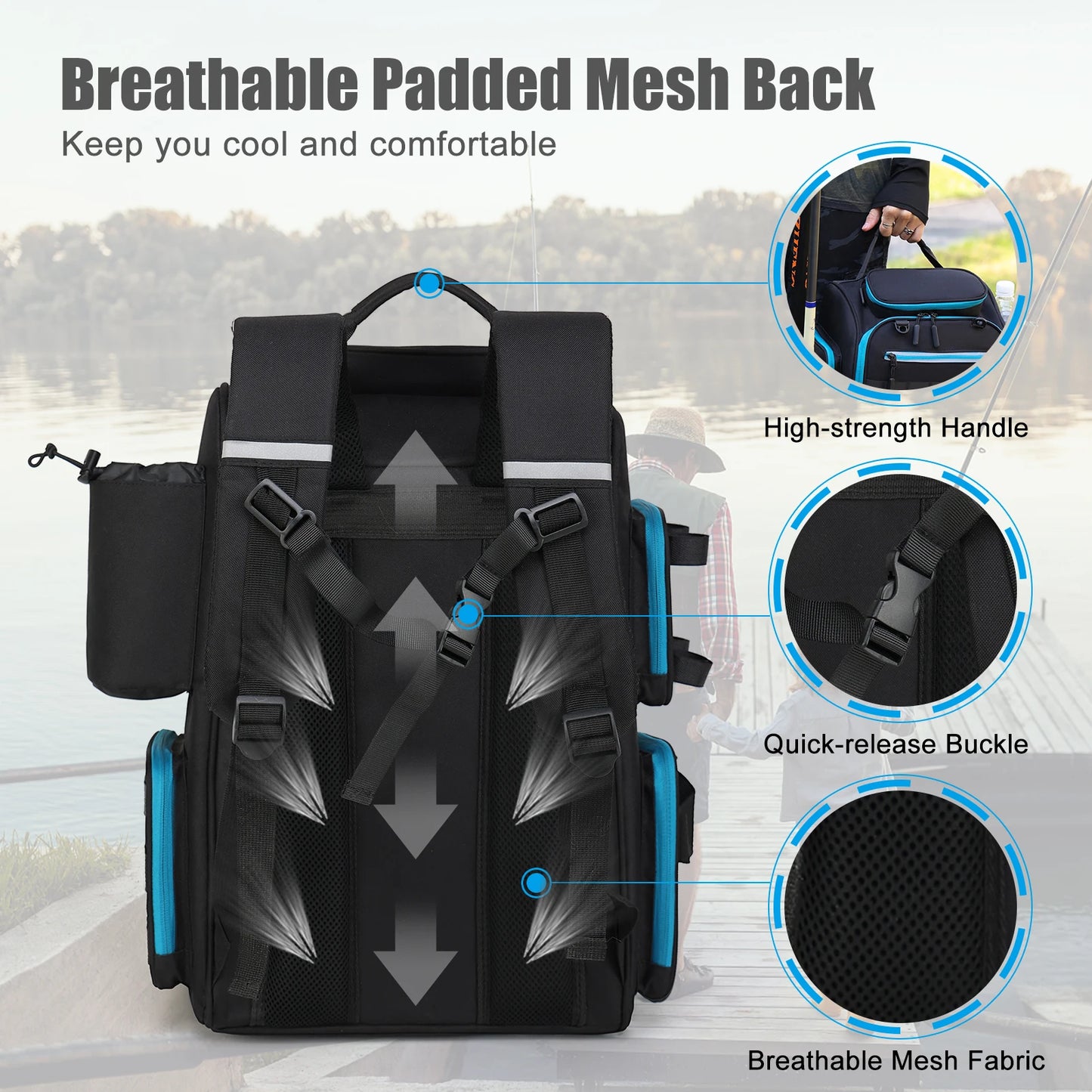 Waterproof Fishing Tackle Backpack