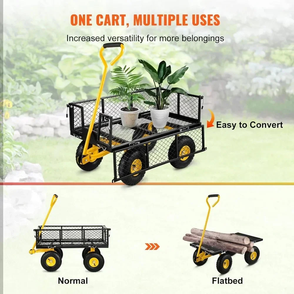 Heavy Duty Steel Garden Cart