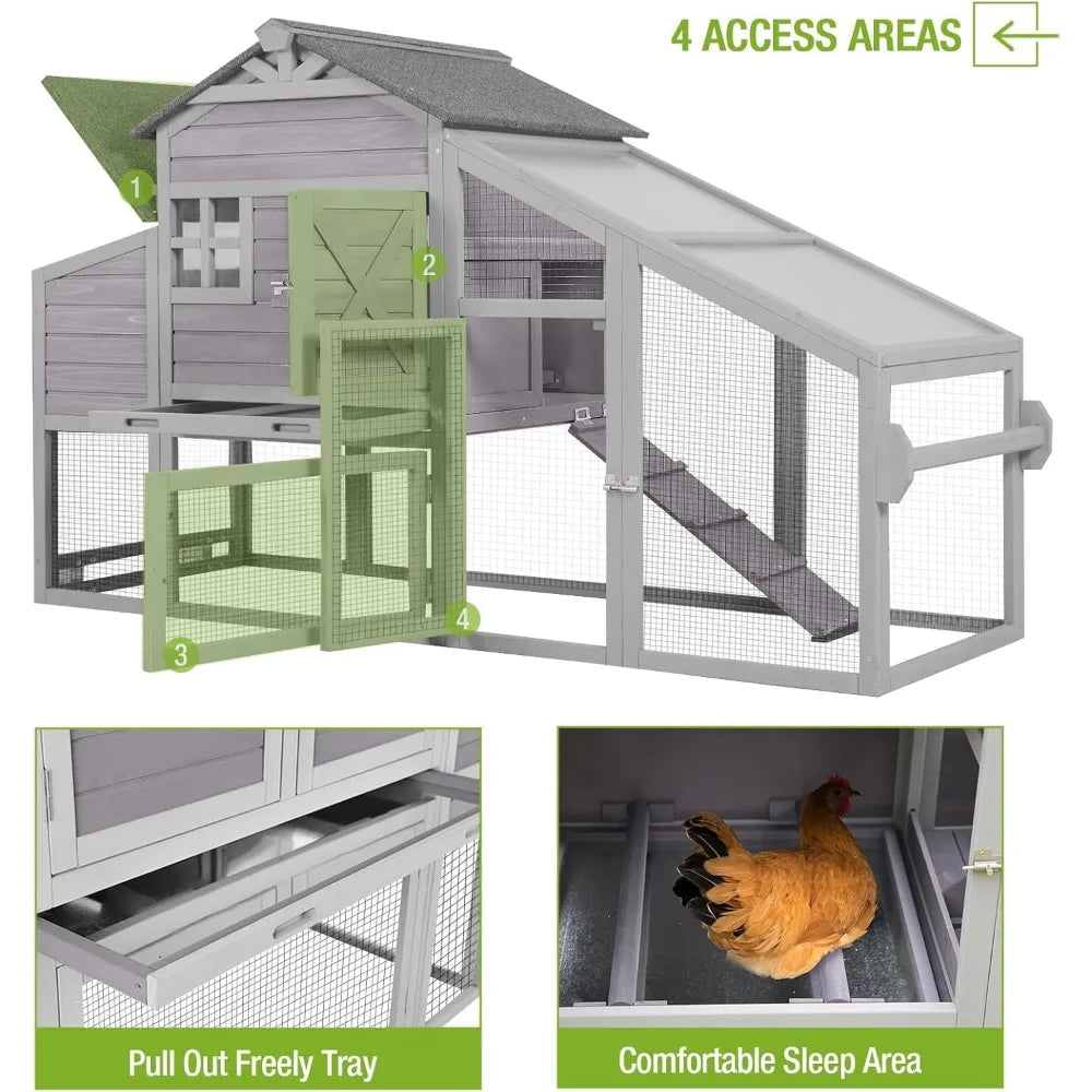 Outdoor Wooden Hen House