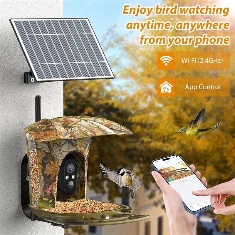 Solar Powered Bird Feeder Camera