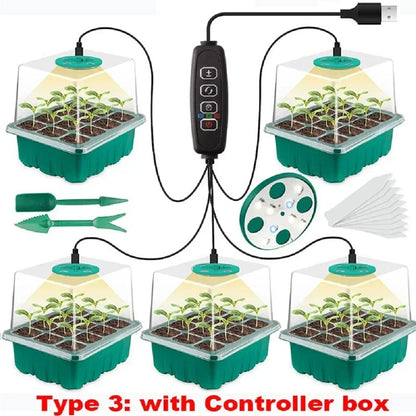 LED Growing Lamp Seed Starter Trays