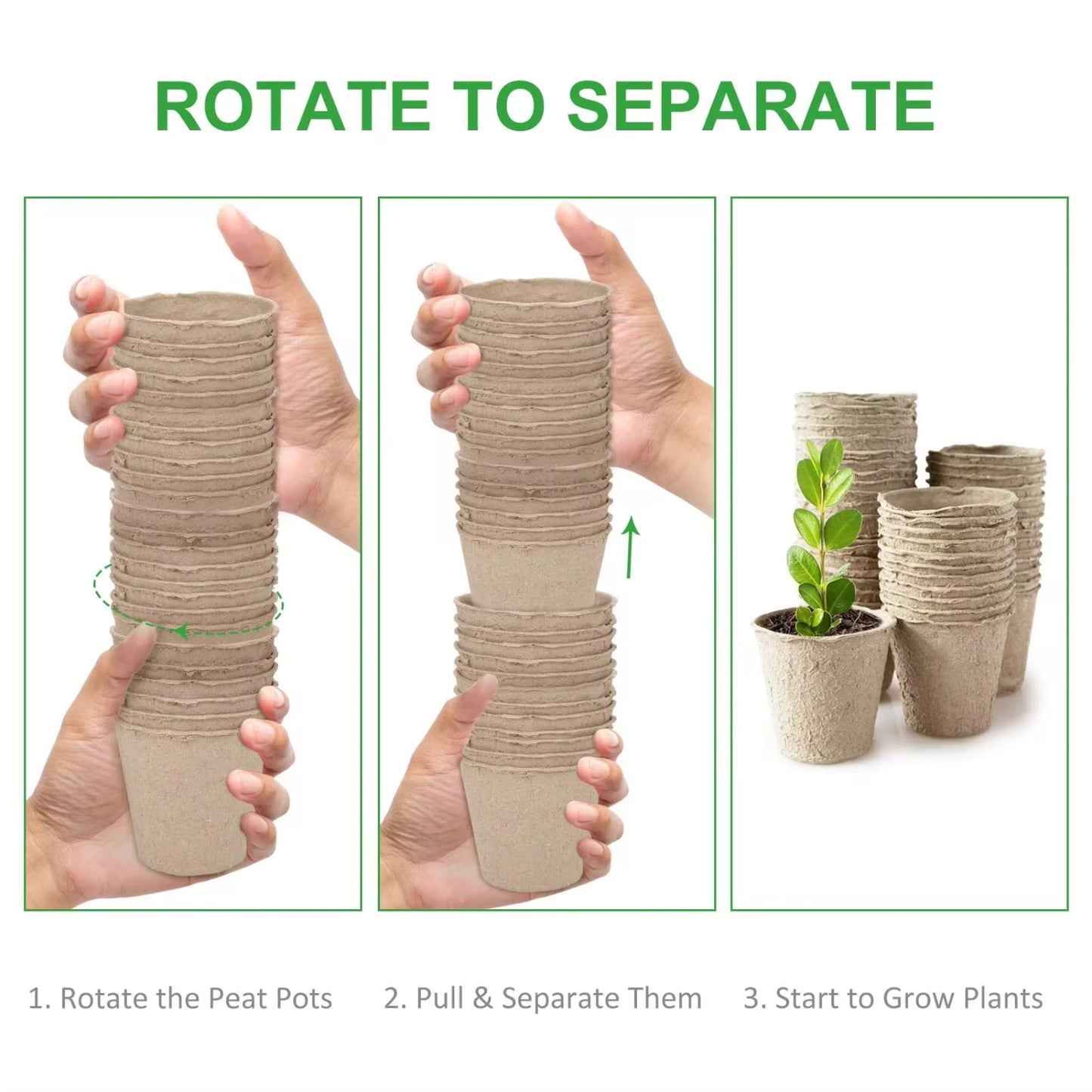 Biodegradable Peat Pots