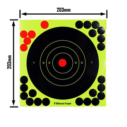 Round Target Pasters with Reactive Splatter 8"