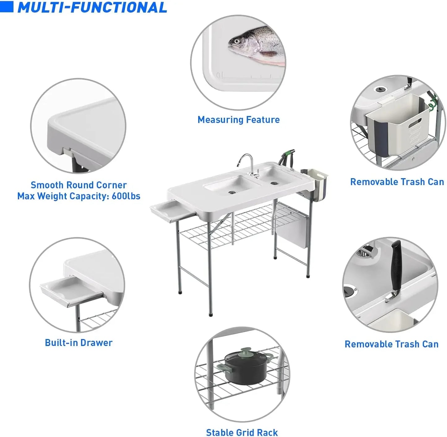 Fish Cleaning Station with Sink